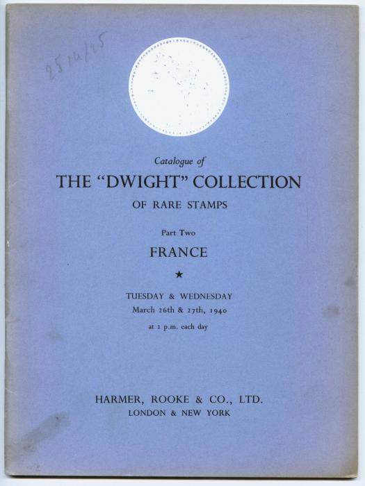 Catalogue of the "Dwight" Collection of Rare Stamps
