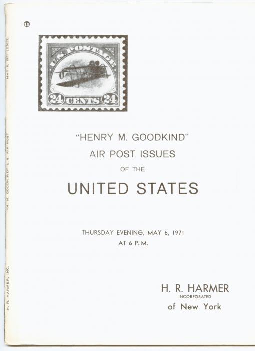 "Henry M. Goodkind" Air Post Issues of the United States