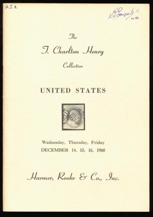 The T. Charlton Henry Collection of United States