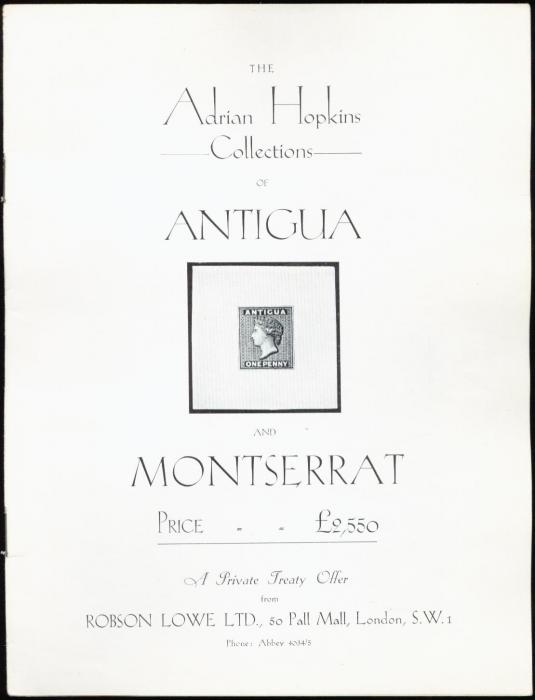The Adrian Hopkins Collections of Antigua and Montserrat