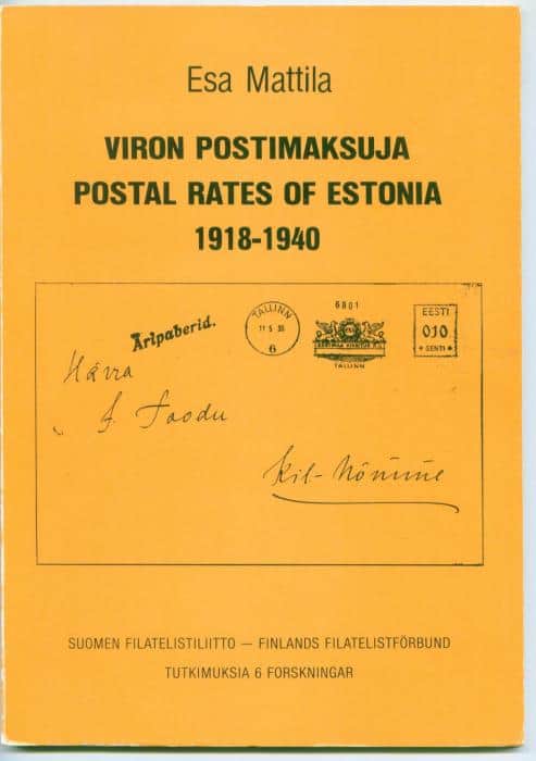 Postal Rates of Estonia 1918-1940