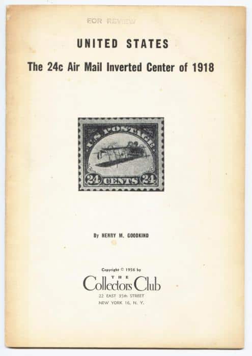 United States. The 24c Air Mail Inverted Center of 1918