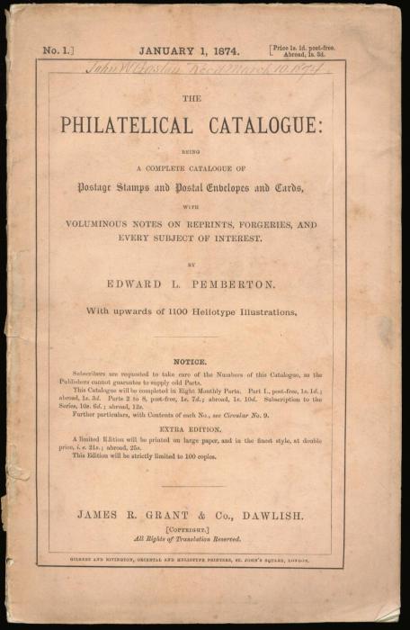 The Philatelical Catalogue