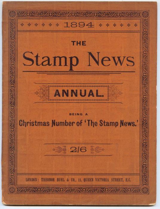 The Stamp News Annual for the year 1894