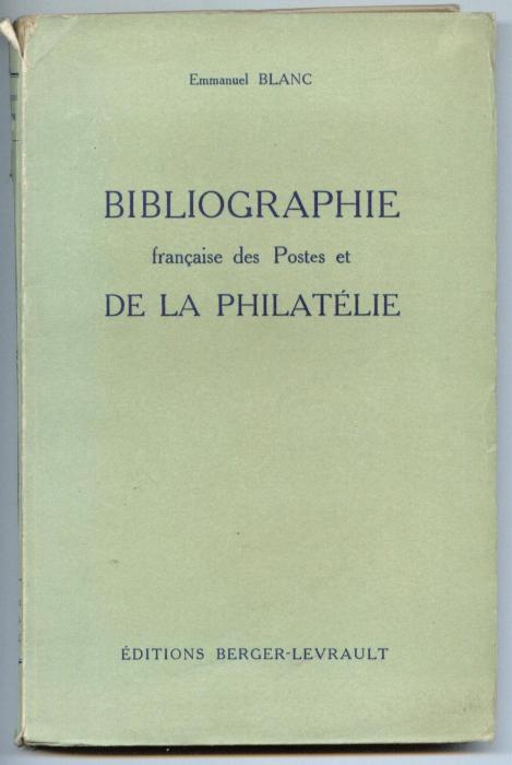 Bibliographie française des Postes et de la Philatelie
