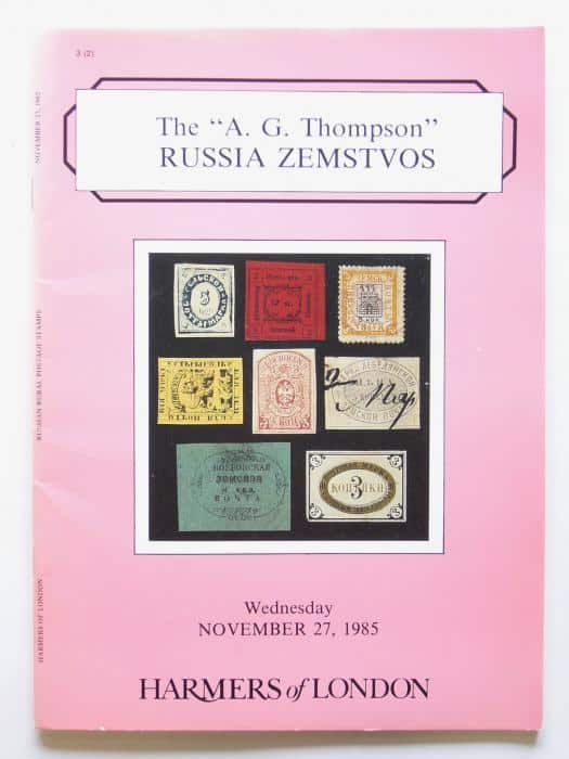 The "A.G. Thompson" Russia Zemstvos