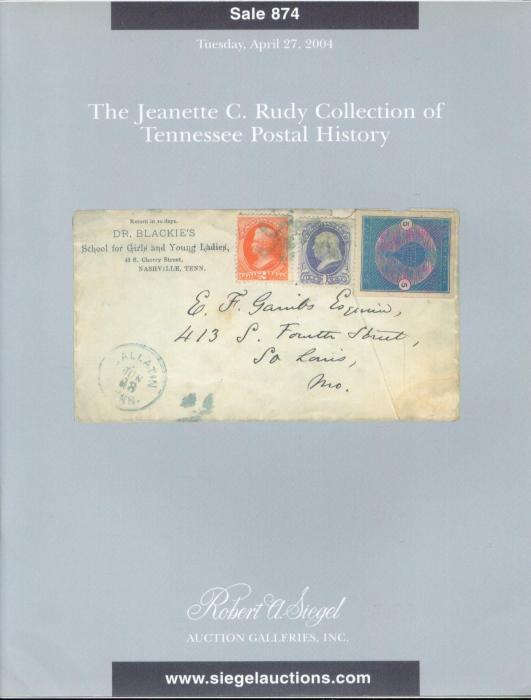 The Jeanette C. Rudy Collection of Tennessee Postal History