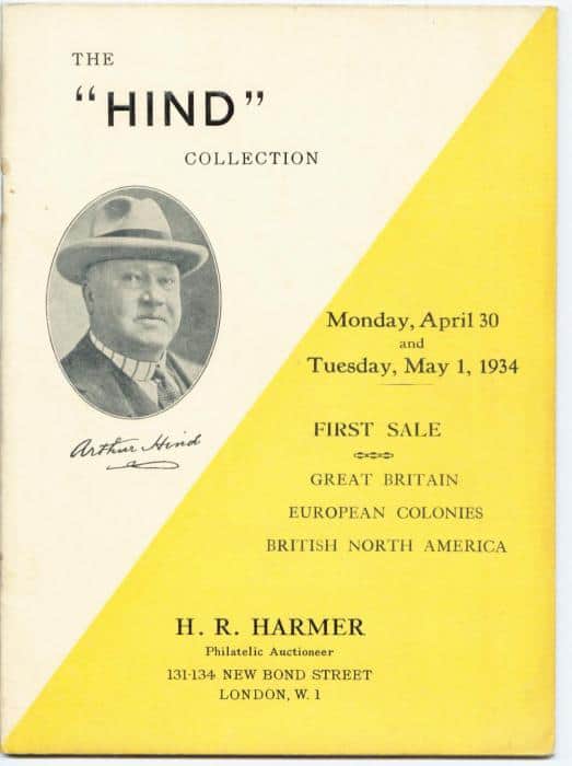 Catalogue of the First Portion of the "Arthur Hind" Collection of Postage Stamps