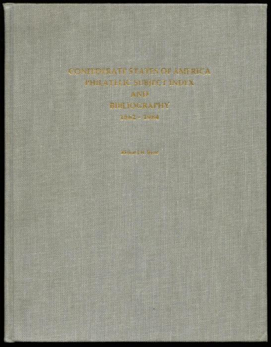 Confederate States of America Philatelic Subject Index and Bibliography