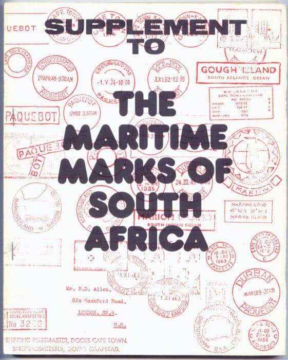 Supplement to The Maritime Marks of South Africa