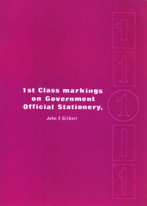 1st Class Markings on Government Official Stationery