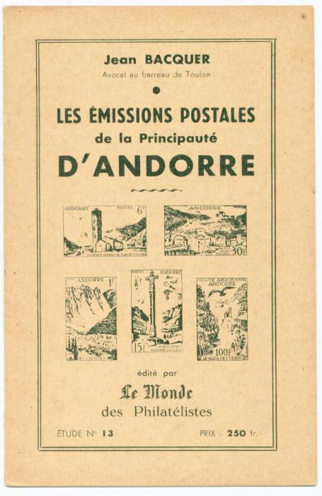 Les Émissions Postales de la Principauté d'Andorre