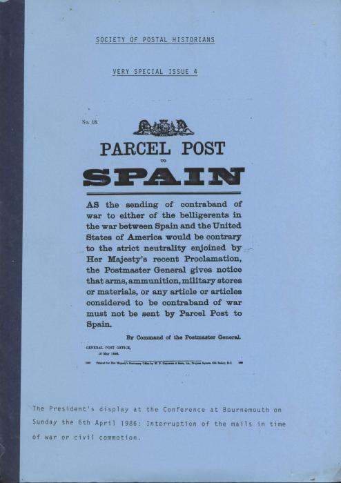 Interruption of the mails in time of war or civil commotion