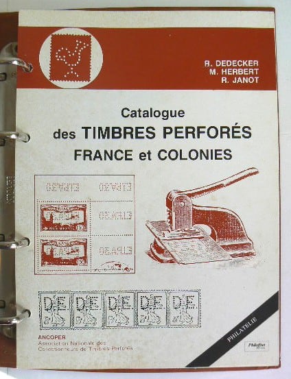 Catalogue des Timbres Perforés France et Colonies