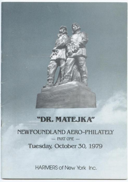 The "Dr. Matejka" Collection of Newfoundland Aero-Philately