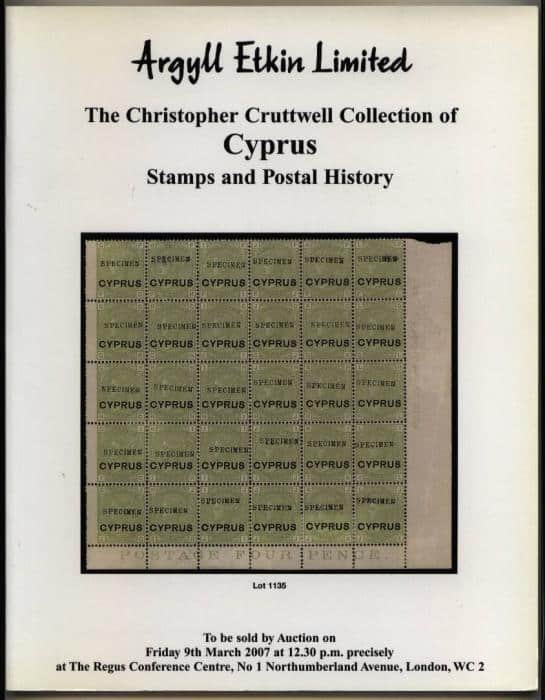 The Christopher Cruttwell Collection of Cyprus Stamps and Postal History