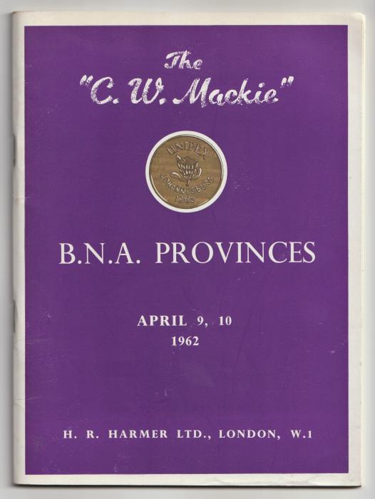 The "C.W. Mackie" Gold Medal Collection of British North American Provinces