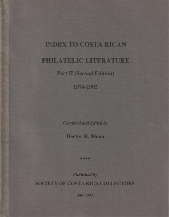 Index to Costa Rican Philatelic Literature