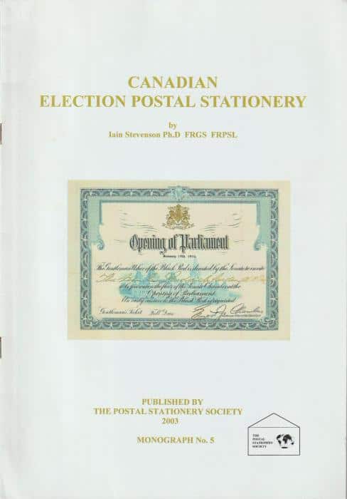 Canadian Election Postal Stationery