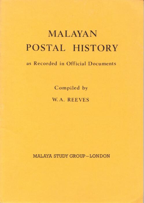 Malayan Postal History to 1939