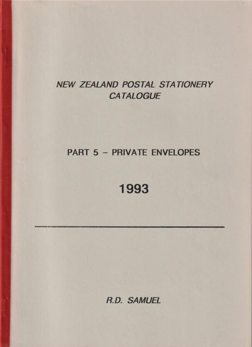 New Zealand Postal Stationery Catalogue