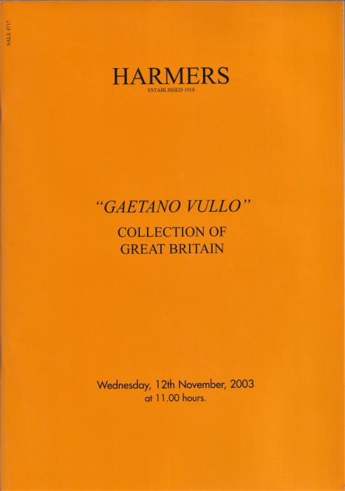 The Gaetano Vullo Collection of Great Britain