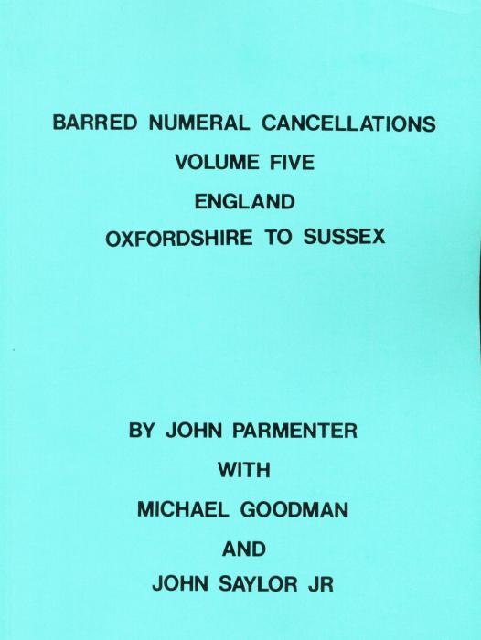 Barred Numeral Cancellations Volume 5