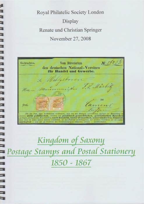 Kingdom of Saxony Postage Stamps and Postal Stationery 1850-1867