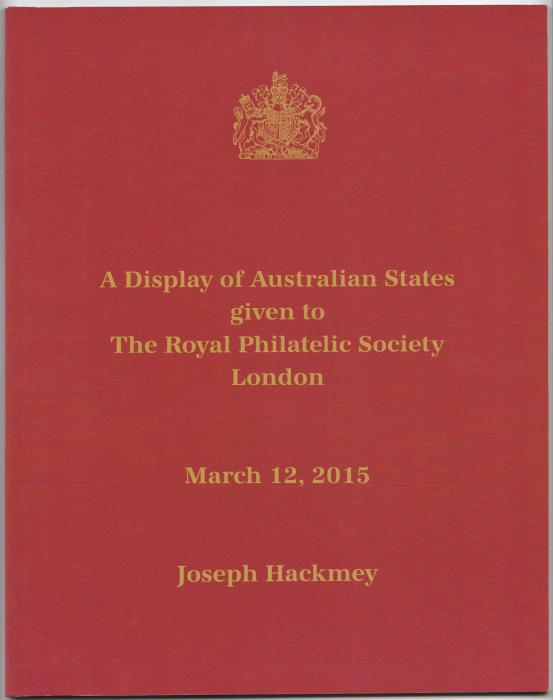 A Display of Australian States given to The Royal Philatelic Society London