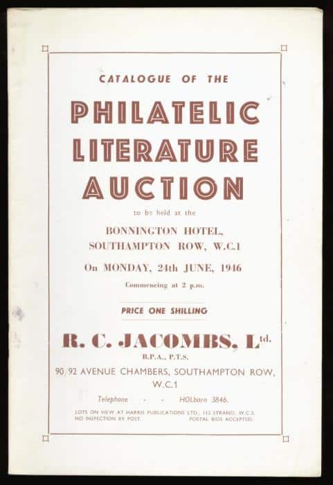 Catalogue of the Philatelic Auction
