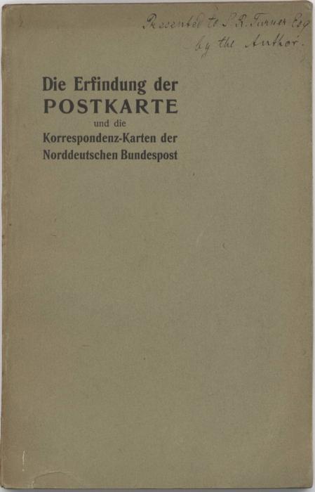 Die Erfindung der Postkarte und die Korrespondenz-Karten der Norddeutschen Bundespost