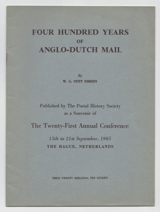 Four Hundred Years of Anglo-Dutch Mail