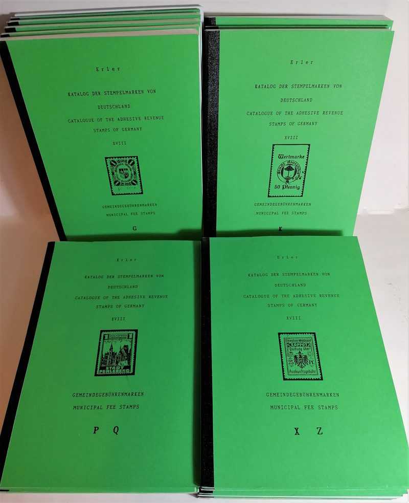 Katalog der Stempelmarken von Deutschland XVIII HH Sales