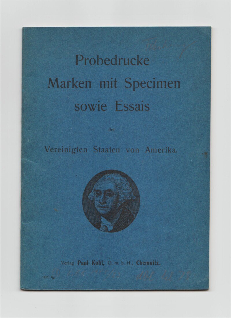 Probedrucke Marken mit Specimen sowie Essais der Vereinigten Staaten von Amerika