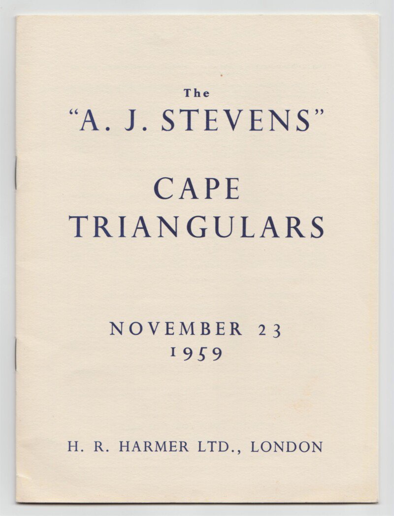 The "A.J. Stevens" Cape Triangulars