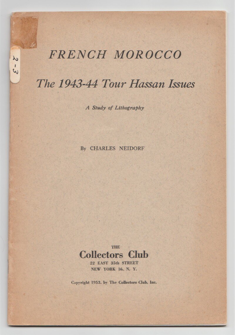 French Morocco, The 1943-44 Tour Hassan Issues
