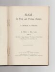 Siam: Its Posts and Postage Stamps