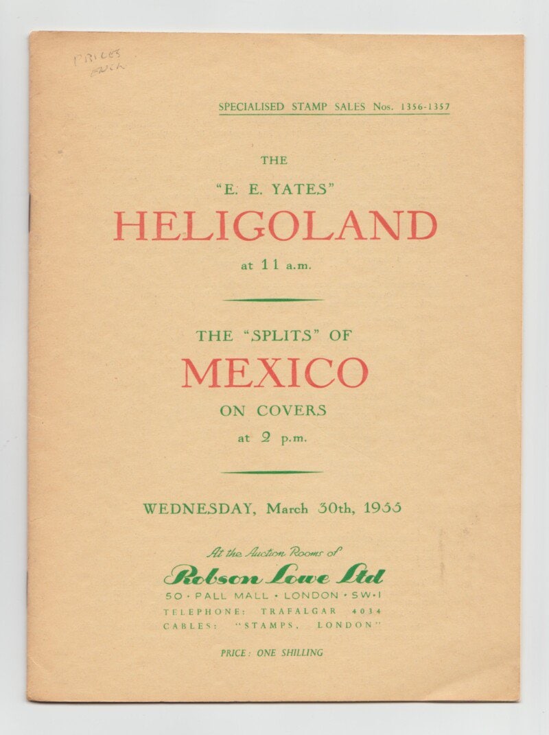 The "E.E. Yates" Heligoland & The "Splits" of Mexico