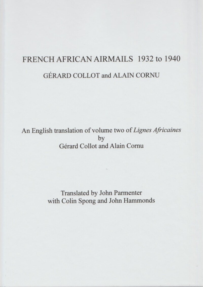 French African Airmails 1932 to 1940