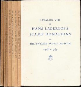 Katalog över Hans Lagerlöfs Frimärksdonationer till Postmuseum