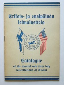 Catalogue of the special and first day cancellations of Suomi