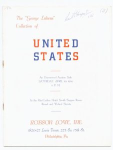 The "George Lukens" Collection of United States