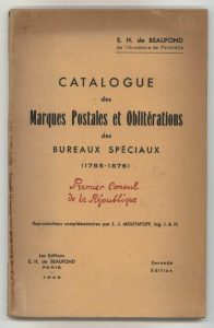 Catalogue des Marques Postales et Oblitérations des Bureaux Spéciaux (1785-1876)