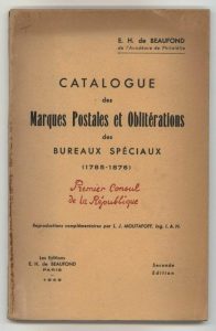 Catalogue des Marques Postales et Oblitérations des Bureaux Spéciaux (1785-1876)