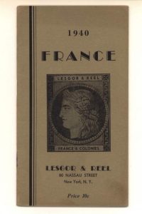 Lesgor & Reel 1940 Price List of the Stamps of France