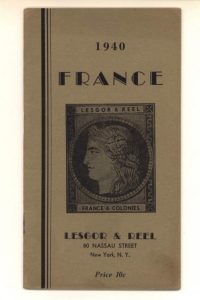 Lesgor & Reel 1940 Price List of the Stamps of France