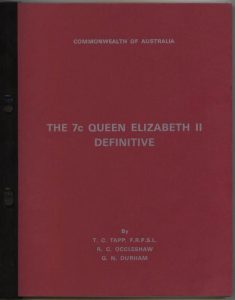 Commonwealth of Australia. The 7c Queen Elizabeth II Definitive
