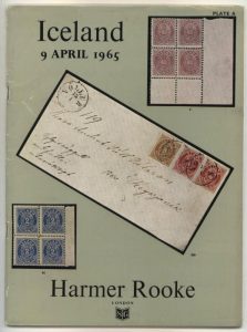 Catalogue of the Specialised Collection of Iceland 1873-1964 formed by an eminent Continental Philatelist