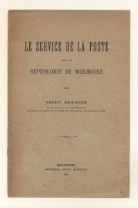 Le Service de la Poste sous la République de Mulhouse