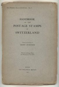 Handbook of the Postage Stamps of Switzerland